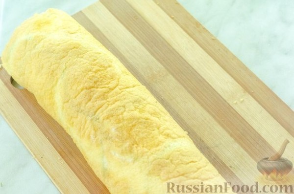 Рулет из кабачков с куриным фаршем и сыром