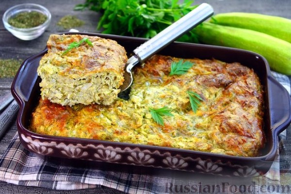 Запеканка из кабачков с сыром
