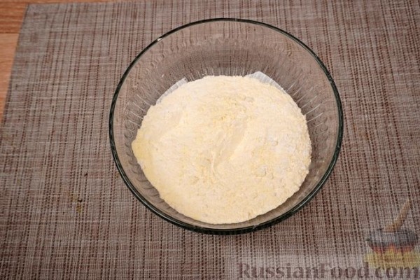 Карп в кукурузной муке, с соусом "Муждей"