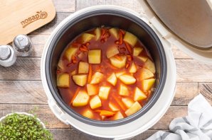 Картошка тушеная в мультиварке