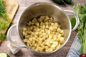 Окрошка с горчицей