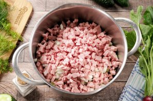 Окрошка с горчицей