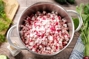 Окрошка с горчицей