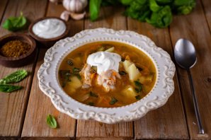 Рассольник с курицей