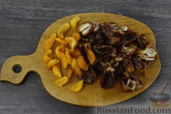 Цельнозерновой брауни с сухофруктами (без сахара)