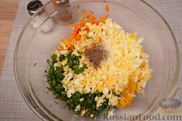 Голубцы с кукурузой и яйцами