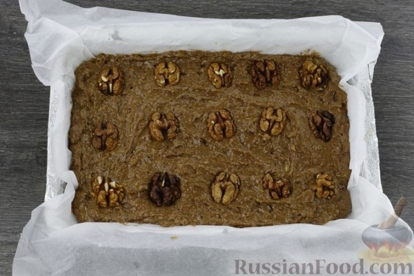 Цельнозерновой брауни с сухофруктами (без сахара)