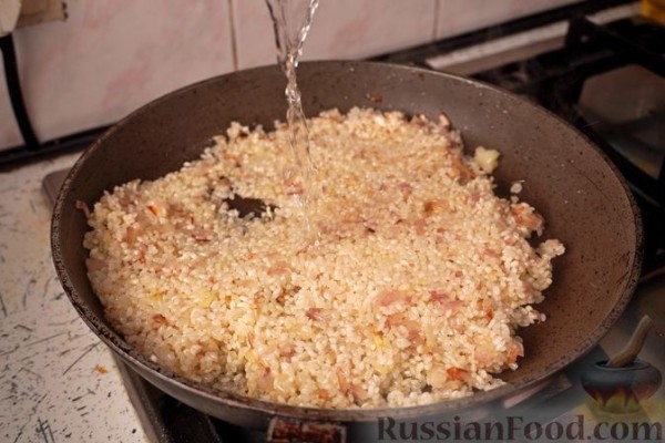 Ризотто с морепродуктами по-гречески