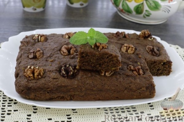 Цельнозерновой брауни с сухофруктами (без сахара)