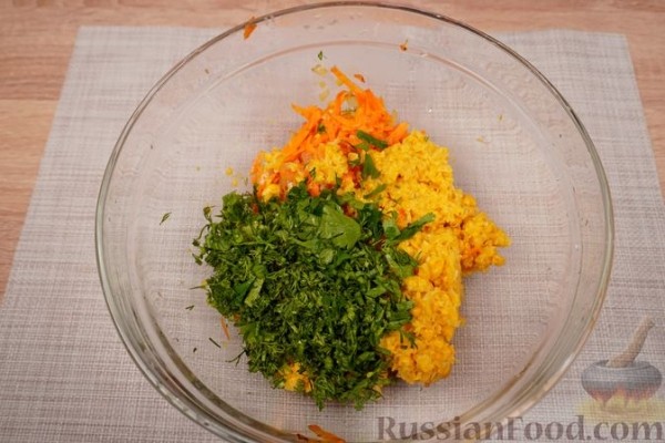 Голубцы с кукурузой и яйцами