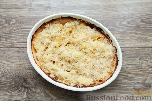 Картофель, запечённый в кефире с сыром