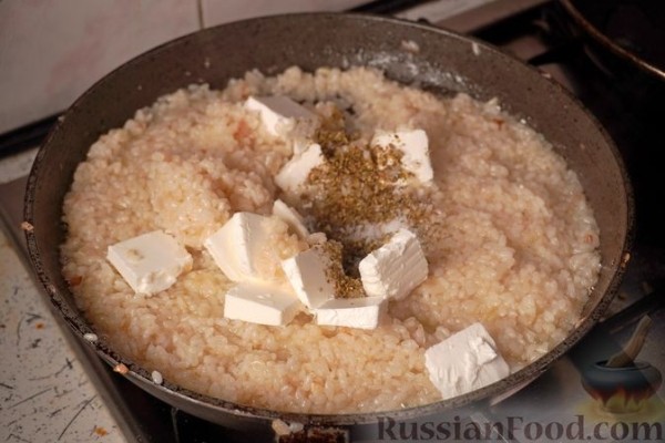Ризотто с морепродуктами по-гречески