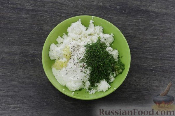 Запечённая картошка с творожной начинкой