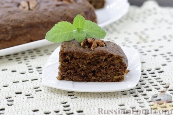 Цельнозерновой брауни с сухофруктами (без сахара)