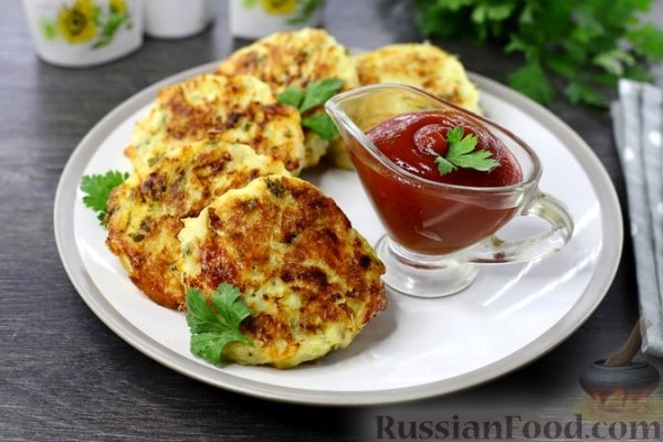 Рубленые куриные котлеты с сыром, запечённые в духовке