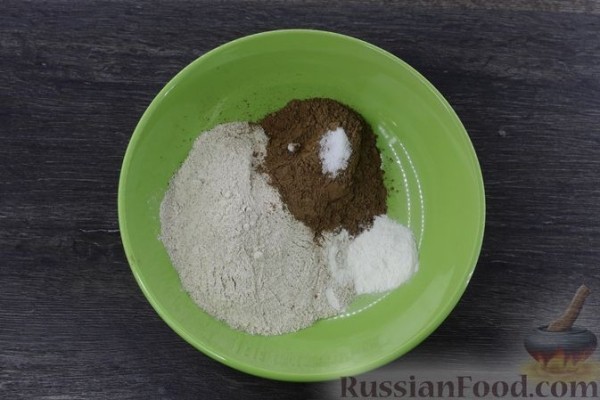 Цельнозерновой брауни с сухофруктами (без сахара)