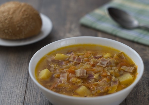 Гороховый суп с беконом