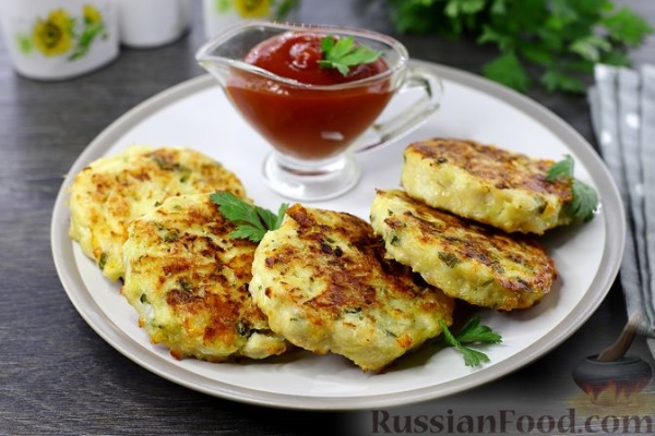 Рубленые куриные котлеты с сыром, запечённые в духовке