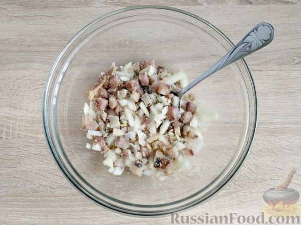 Рыбник с селёдкой, из картофельного теста
