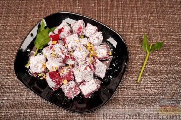 Малиновый рахат-лукум