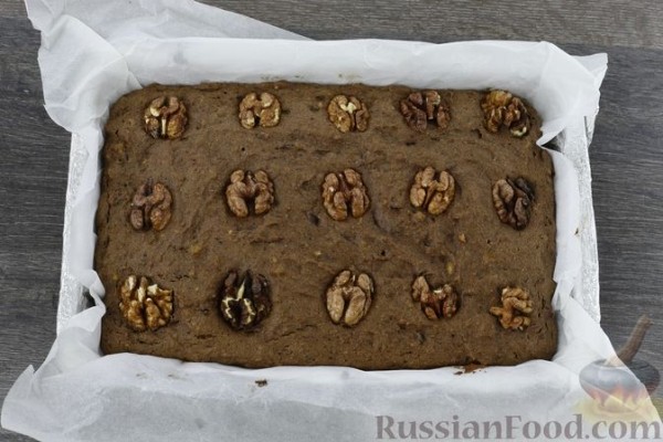 Цельнозерновой брауни с сухофруктами (без сахара)
