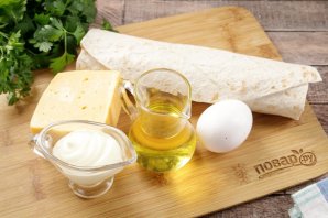 Рулет из лаваша с сыром