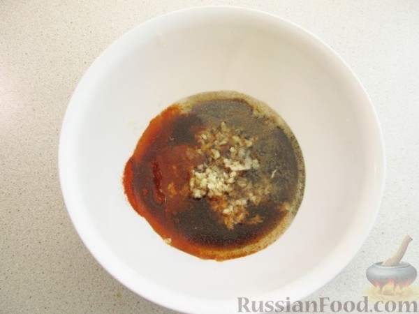 Закуска из жареных баклажанов и перца
