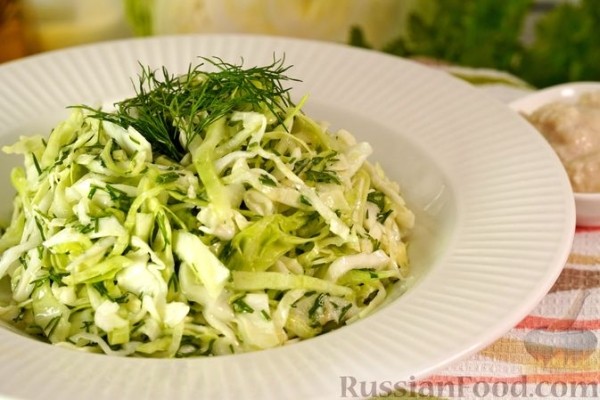 Капустный салат с хреном