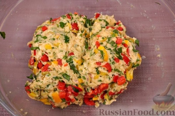 Овощные бездрожжевые пирожки "Калейдоскоп" с сыром (в духовке) Овощные бездрожжевые пирожки "Калейдоскоп" с сыром (в духовке)