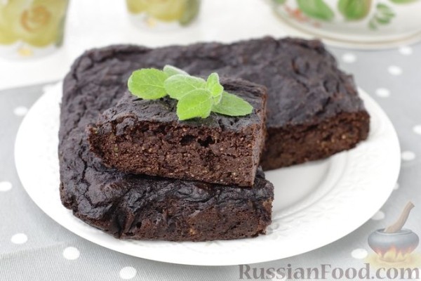 Брауни с кабачком, без муки и сахара