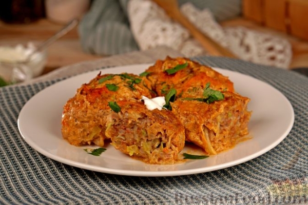 Ленивые голубцы с кабачками