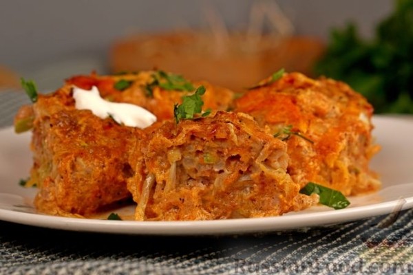 Ленивые голубцы с кабачками