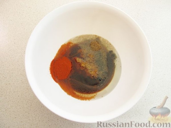 Закуска из жареных баклажанов и перца