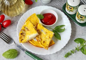 Яичница с курицей