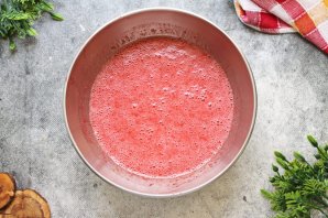 Клубника протертая с сахаром