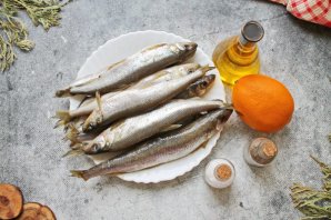 Корюшка на мангале Корюшка на мангале