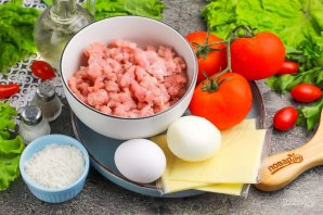 Котлеты с сыром и помидорами