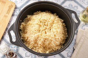 Плов из свинины в казане