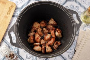 Плов из свинины в казане
