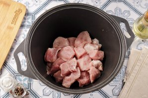 Плов из свинины в казане