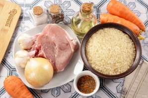 Плов из свинины в казане
