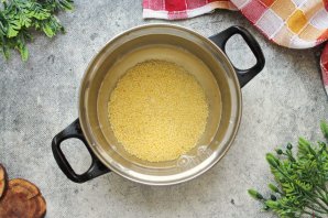Пшенная каша в микроволновке