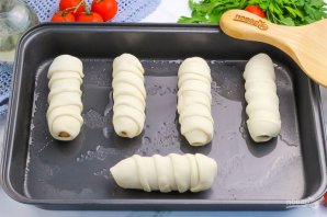 Сосиска в тесте в духовке