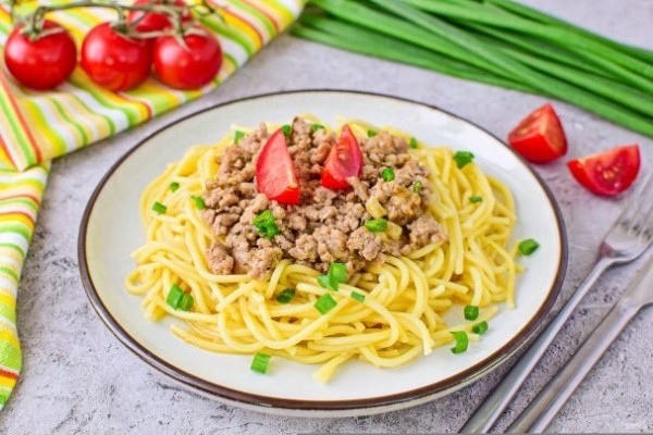 Спагетти с фаршем