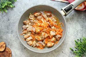 Тушеная капуста с мясом