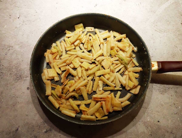 Жареная стручковая фасоль
