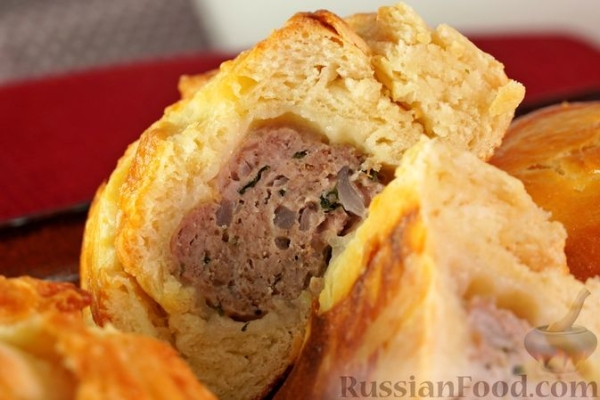 Самса с баранье-говяжьим фаршем