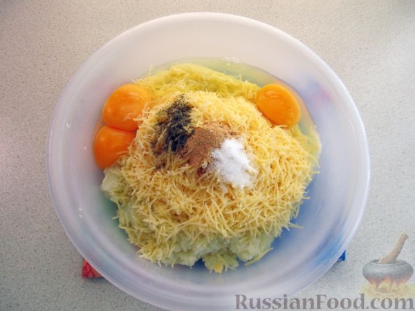 Оладьи из цветной капусты, с сыром