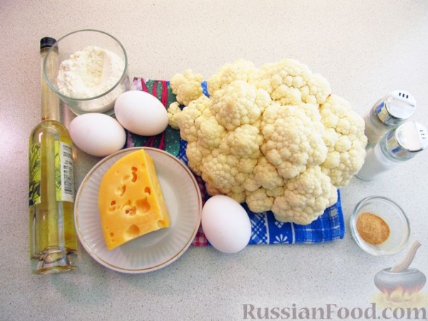 Оладьи из цветной капусты, с сыром