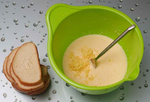 Гренки с сыром